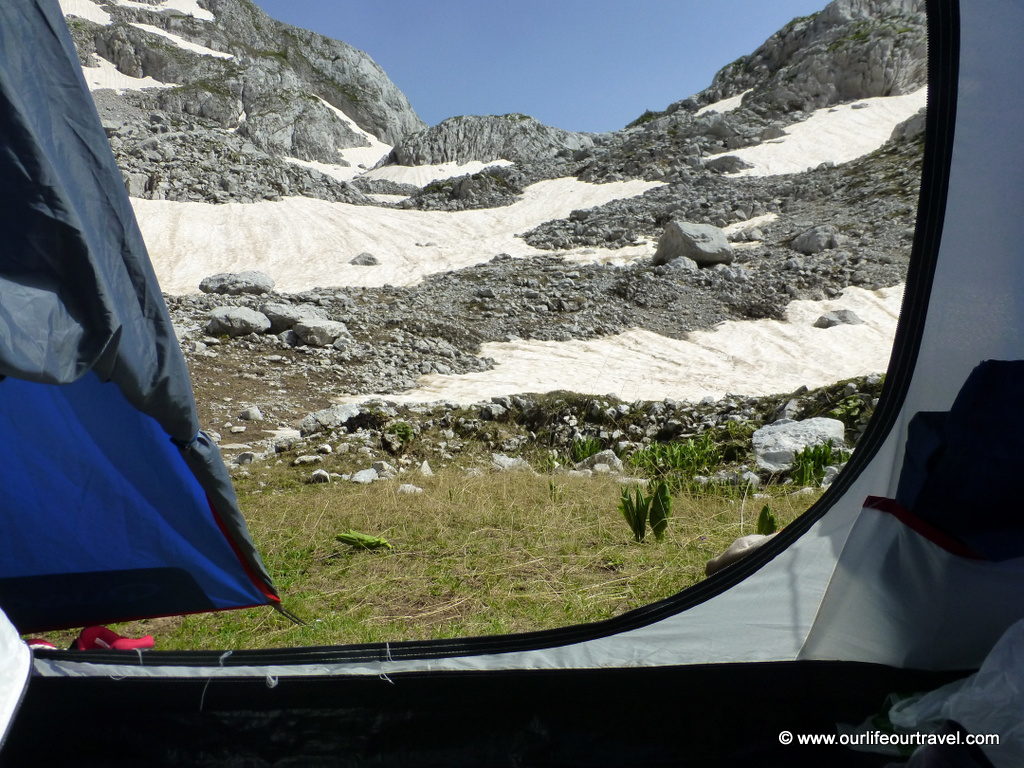 Albanian Alps Theth tent