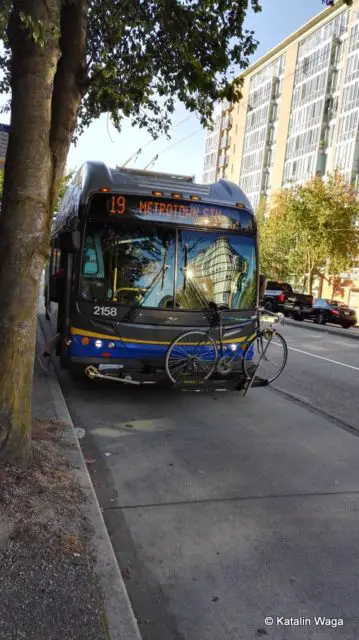 Canda Vancouver bus bike rack
