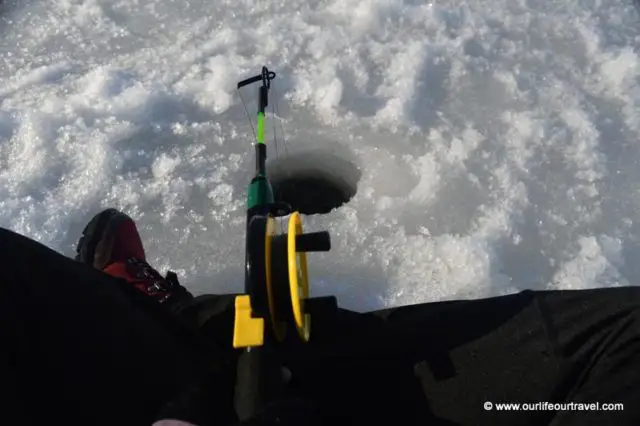 Ice-fishing on Pielinen lake
