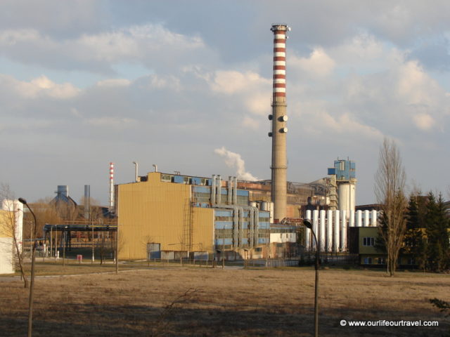 The new steel factory from outside