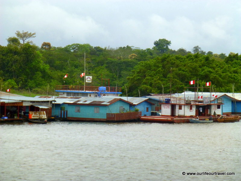 At the border with Peru. Tabatinga - Manaus boat ride