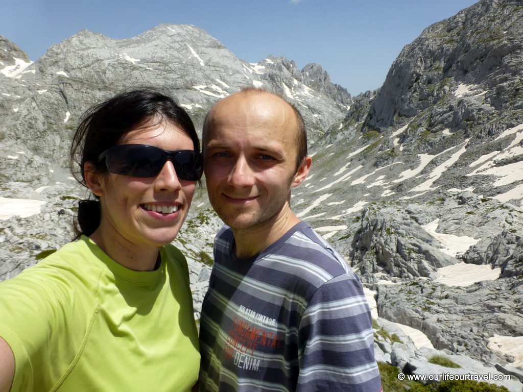 Enjoying the surroundings in the Albanian Alps Theth