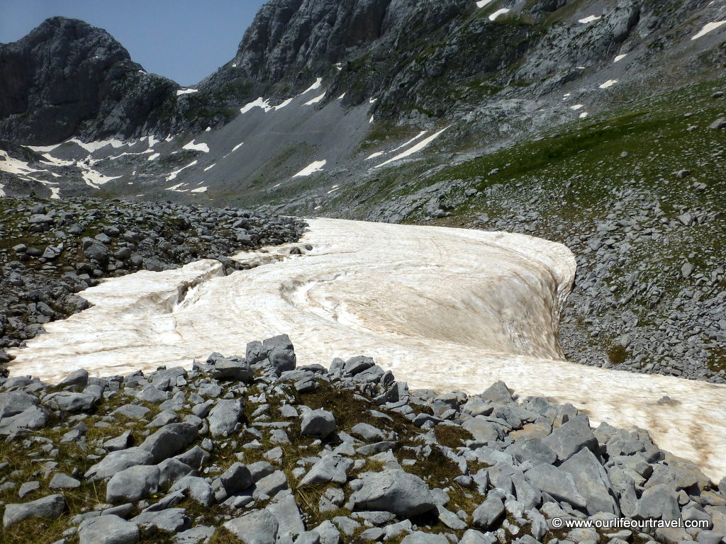 Albanian Alps Theth glacier