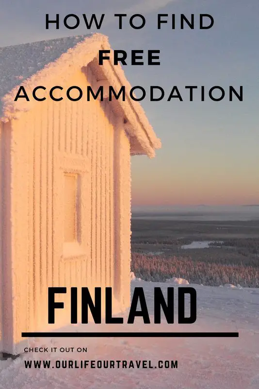 How to search for free accommodation in Finland? Wilderness accommodation options.