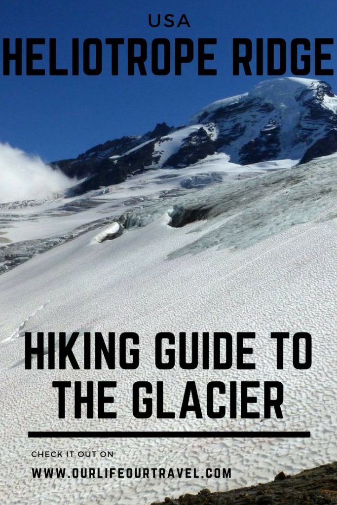 Hiking to glacier to the Heliotrope Ridge, Mt Baker, USA