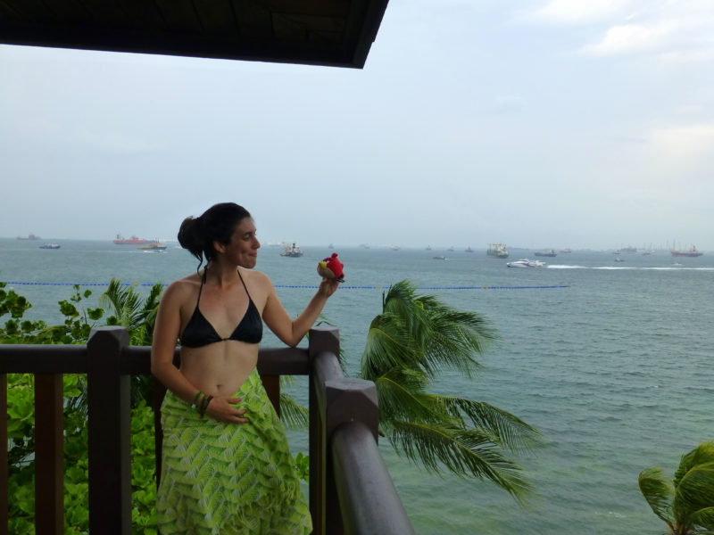 At the southernmost point of Asia and Singapore (Sentosa Island)