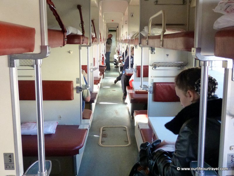 Third class train, Trans-Siberian train