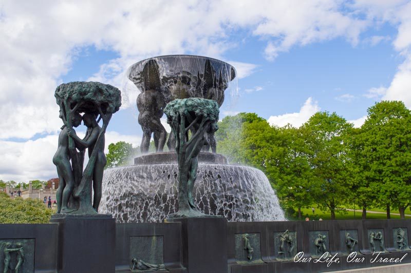 Fountain at Vigeland Park Norway