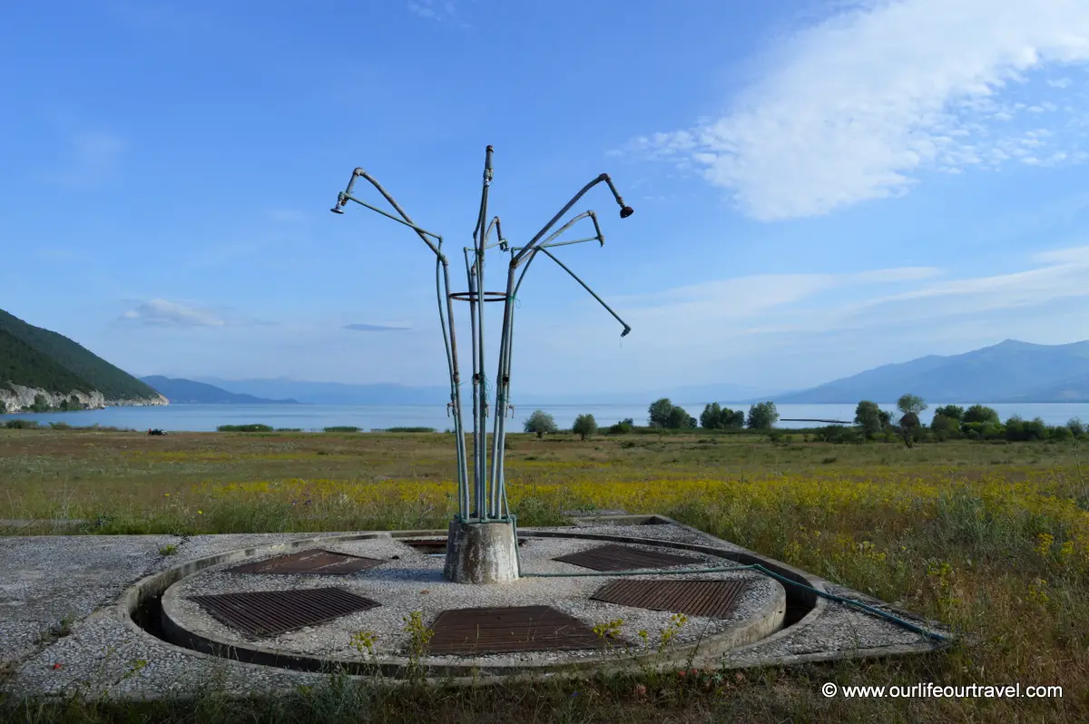 Abandoned restaurant at Prespa Lake