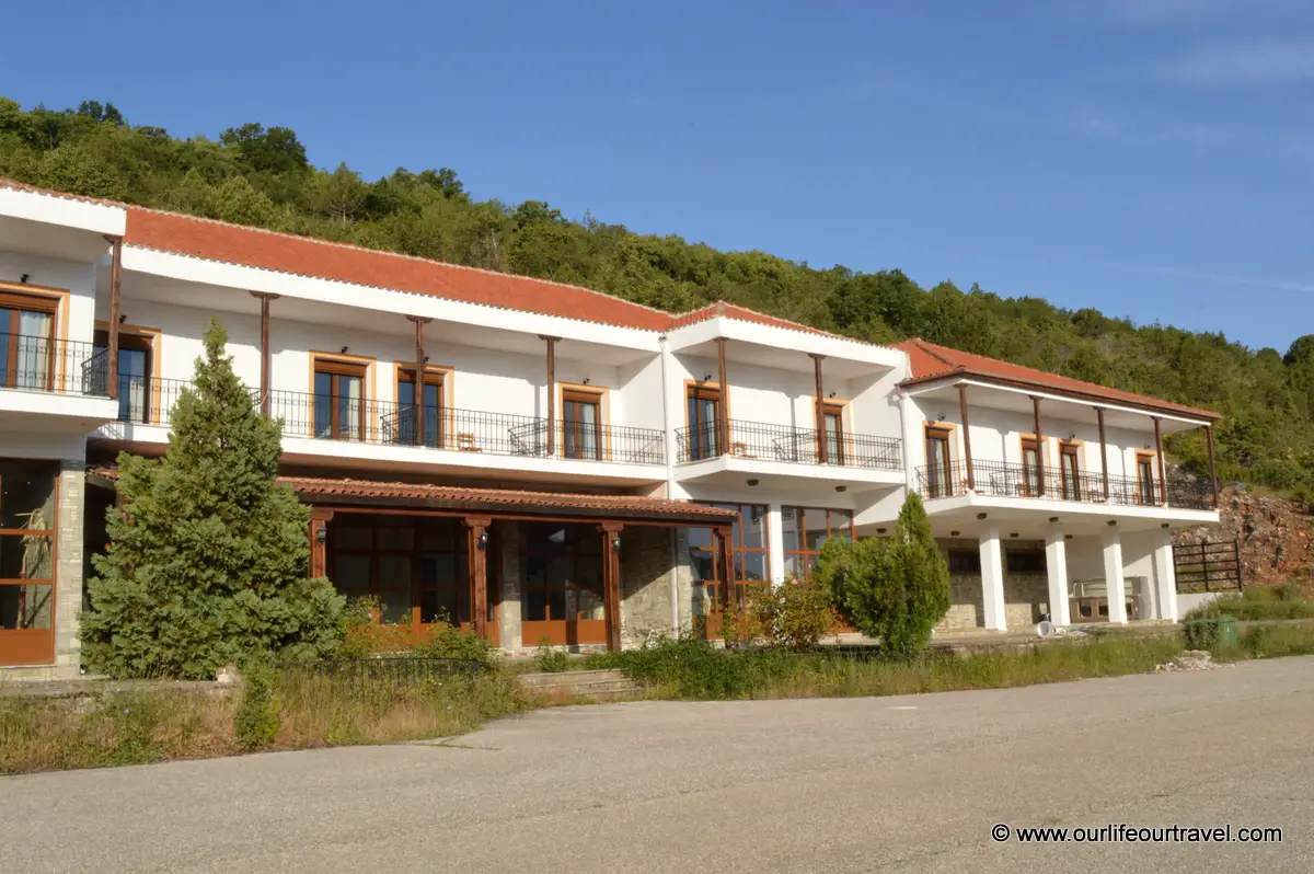 Abandoned hotel at Lake Prespa, Greece