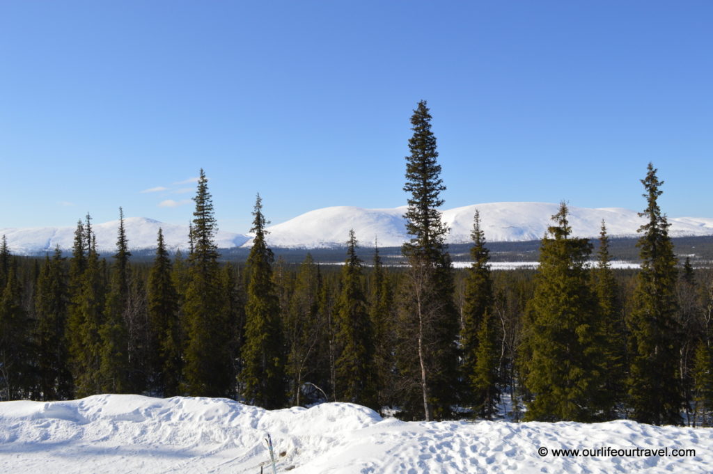 Pallas-Yllästunturi National Park, Lapland, Finland: view to the fells