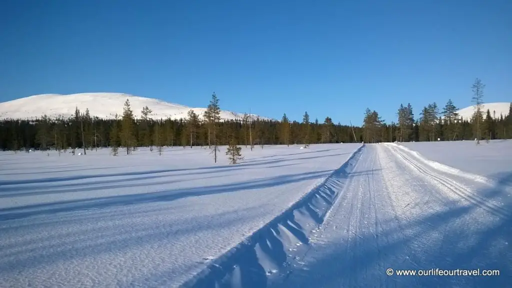 Pallas-Yllästunturi National Park, Lapland, Finland: cross country skiing