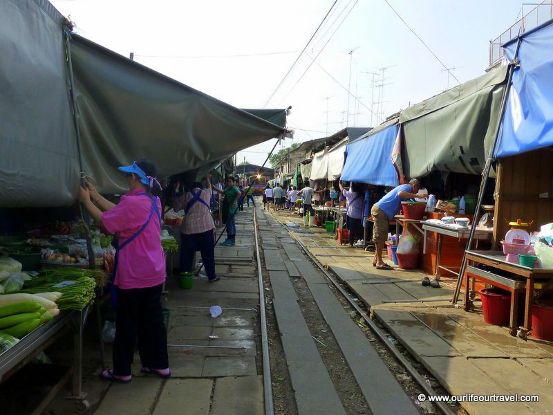 Maeklong Train Market - Bangkok, Thailand