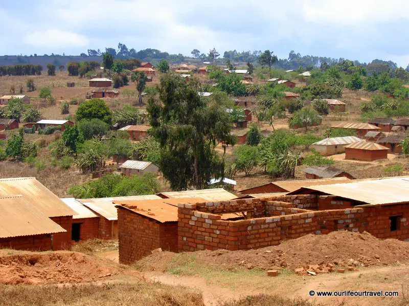 One of the villages we visited