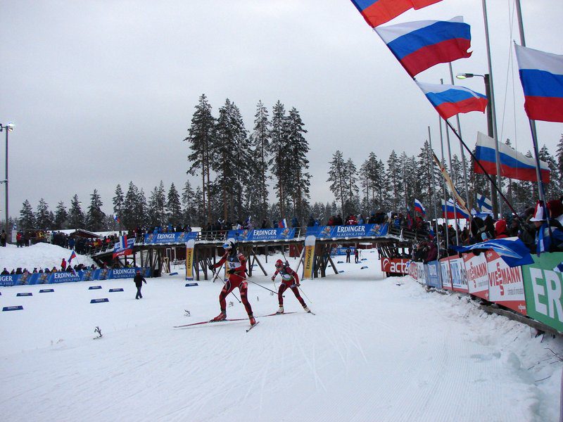 Biathlon competition in Kontiolahti, Finland
