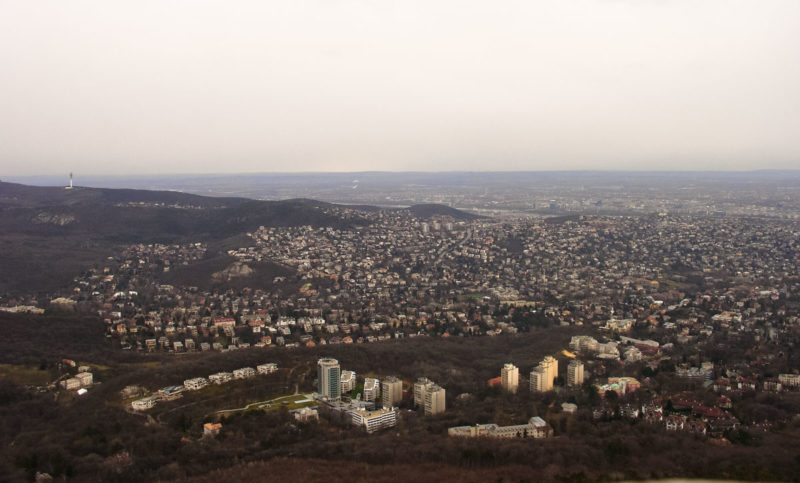 View from János hegy, Budapest