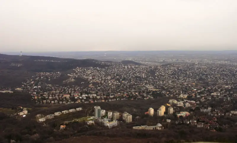 View from János hegy, Budapest