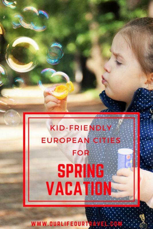 Best Cities in Europe with Kids | Capitals like Amsterdam Paris Berlin Budapest and Madrid, smaller towns such as Bruges, Barcelona, Gdansk or Venice are perfect holiday destinations for families. #family #kids #travel #europe #cities #vacation