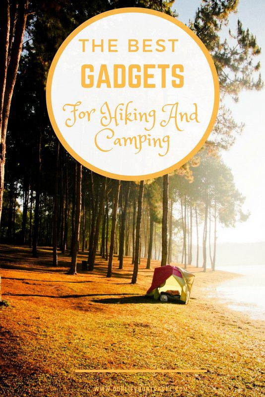 The best gadgets for hiking and camping in 2018. Perfect gifts for outdoors lovers. #hiking #gadgets #best Electronic items, cooking accessories and utensils or just basic navigation items? Using these items will make your trek more enjoyable and easier. Buy them now!