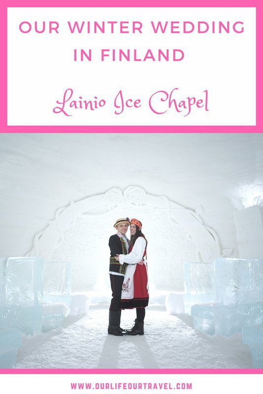 We had our dream wedding in this frosty ice church in Lapland | Wedding in Winter Wonderland - Lainio Snow Village and Ice Chapel. Getting married in Finland as a foreigner. #finland #wedding #snowhotel #icechapel #luxury