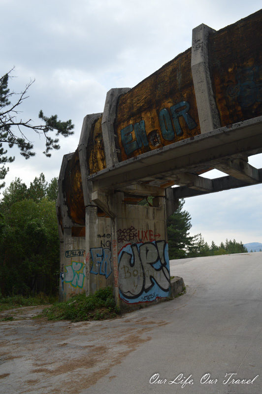 Off the beaten path sights in Sarajevo. Bob sleigh track. from the 1984 winter Olympics
