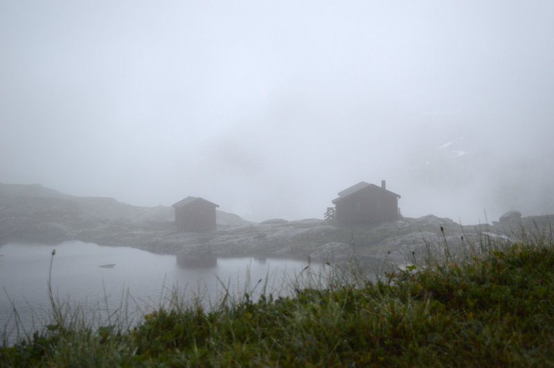 Fog and hiking around A, Norway.