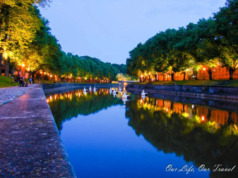 Turku by night - city near Helsinki