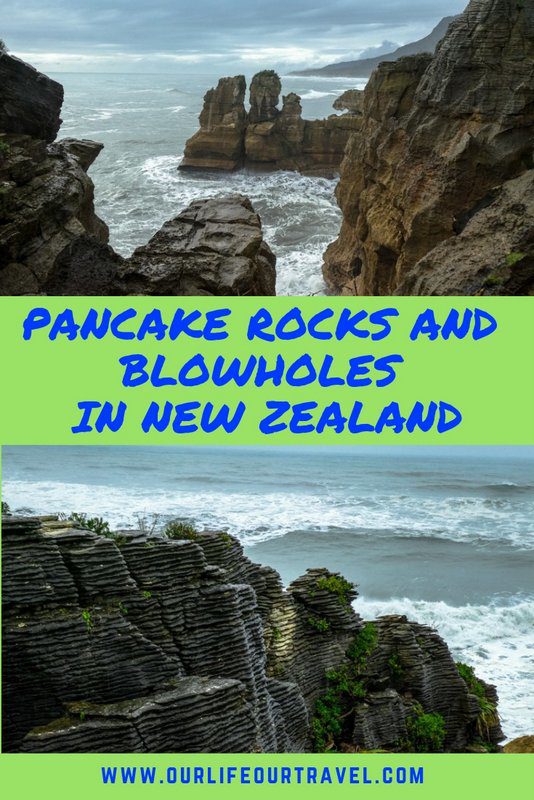 Pancake Rocks and Blowholes in New Zealand | NZ Punakaiki Guide | NZ Inspiration | Best sights at the West Coast of New Zealand | Walks to Pancakes and Blowholes | Off the beaten path | Pancake rock formation in NZ #nz #punakaiki #pancakerocks