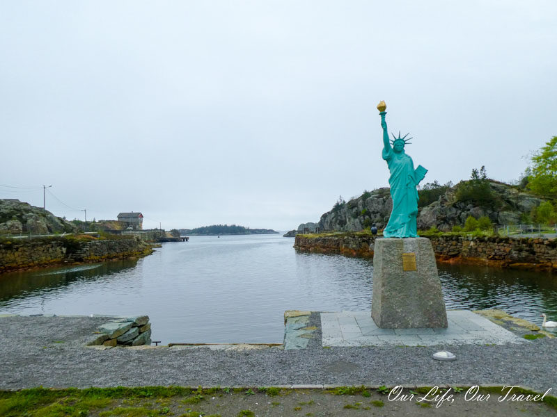 Kis Szabadságszobor (Little statue of liberty) Visnes - kirándulás Stavangerből
