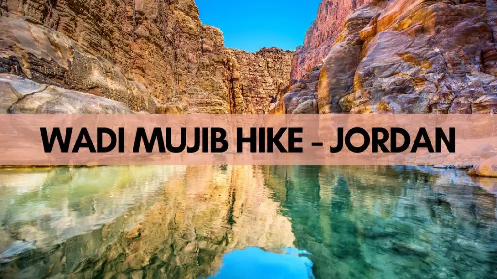 wadi mujib hike jordan - siq trail views